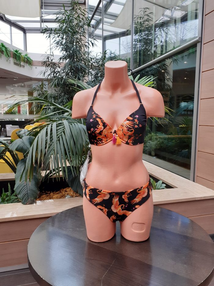 Magistral kétrészes bikini (fekete, narancs) - Image 3