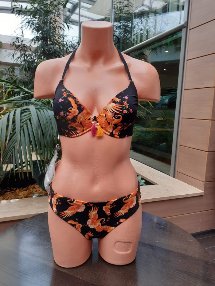 Magistral kétrészes bikini (fekete, narancs) - Image 4