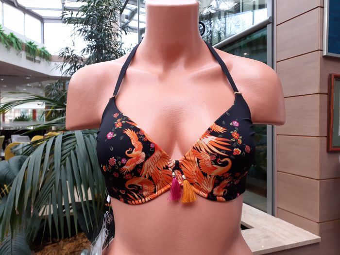 Magistral kétrészes bikini (fekete, narancs) - Image 6